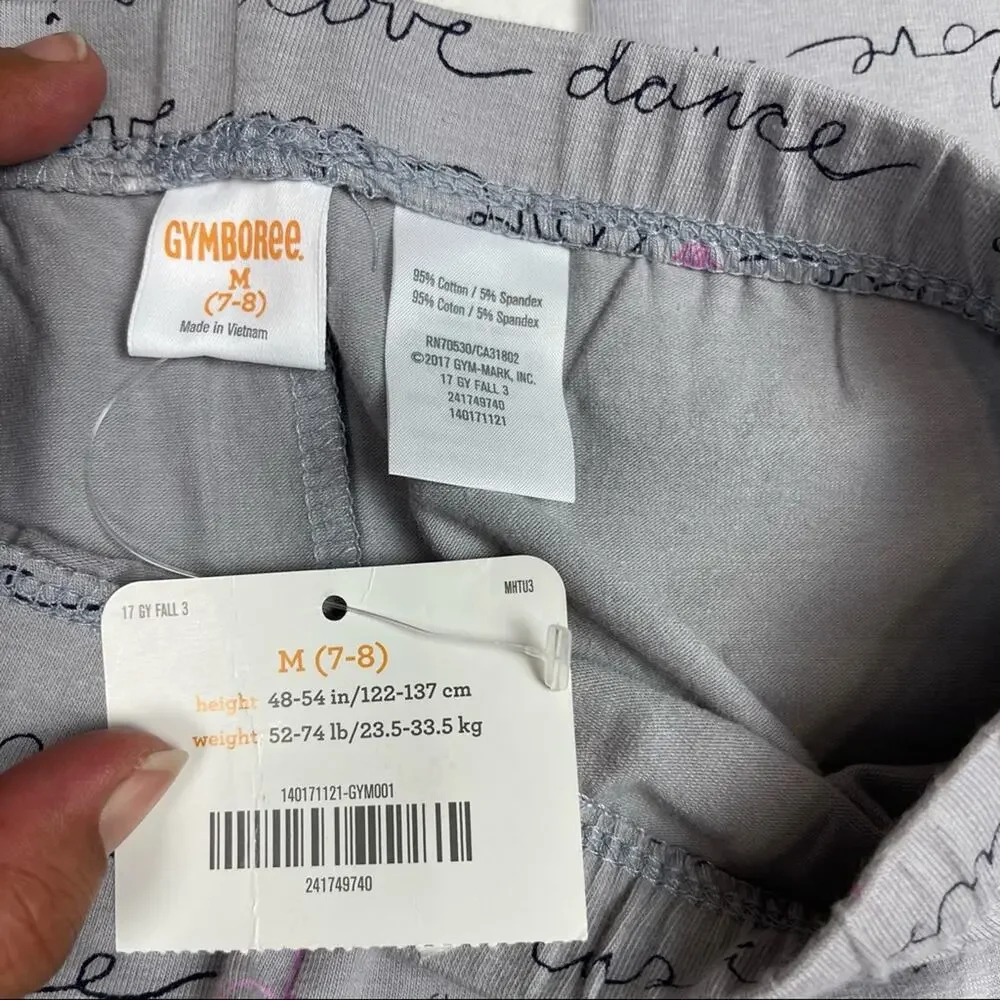 Gymboree Music Love Dance Leggings Gray Size M